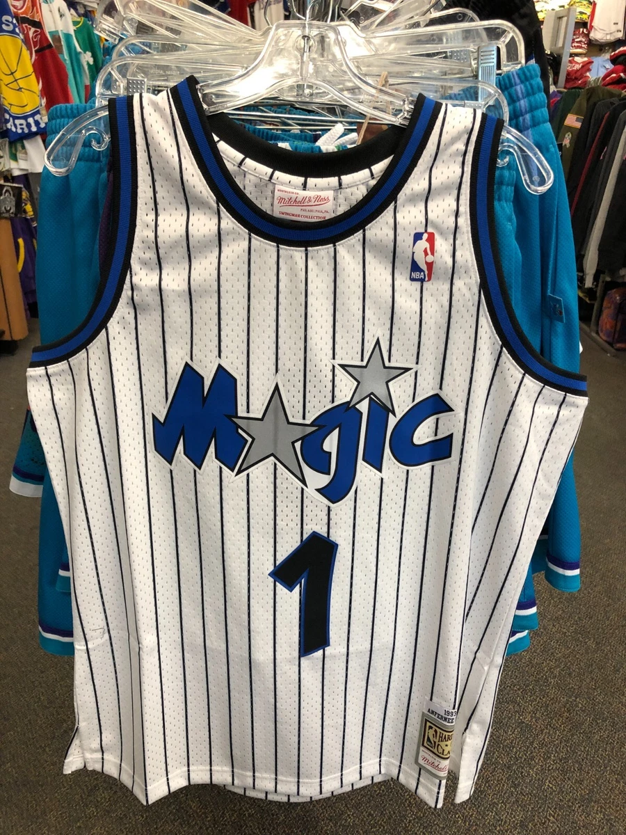 Men's Mitchell & Ness Penny Hardaway Blue Orlando Magic Hardwood Classics  Swingman Jersey