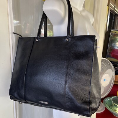 Rebecca Minkoff $300 Ret Side Zip EXPANDING MAB TOTE Black