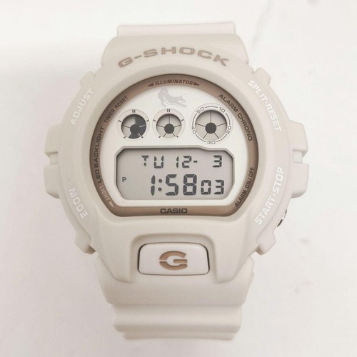 CASIO G-SHOCK DW-6900SHB-7JR Shiba Inu Model Wristwatch White Japan New - Picture 11 of 16