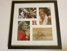 C Vivian Stringer Signed Floorpiece Framed Rutgers Basketball COA Autograph