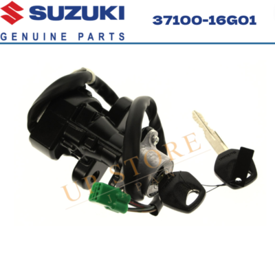Genuine Suzuki Ignition Key Switch – GSXR1000, SV, Gladius, SFV – 2 Keys – L189 (37100-16G01)