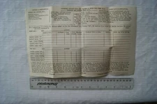 1951 unused form Gateshead Cycling Club Open Tandum 30 Miles Road Time