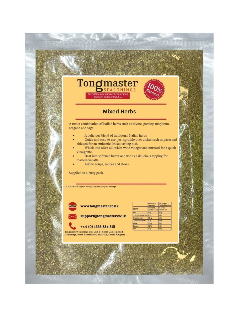 Dried Mixed Herbs - 1kg