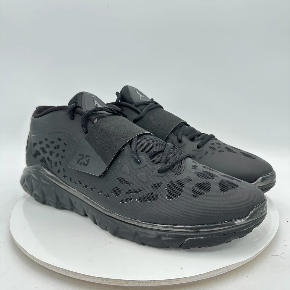 Nike Air Jordan Flight Flex Trainer 2 Hombres Talla 13 768911-010 Negro Correa Zapatos Foto 4 de 4