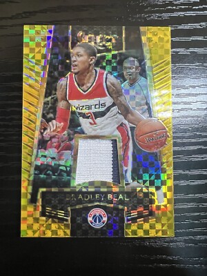 Bradley Beal 2016-2017 Select game worn patch jersey number gold /10 (3/10)