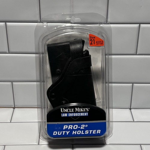 NEW Leather Uncle Mikes Low Enforcement Pro Two Duty Holster - Picture 2 of 7