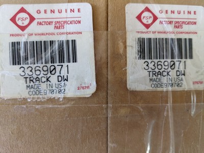 Whirlpool FSP 3369071 Dishwasher Dish Rack Track Set of 2