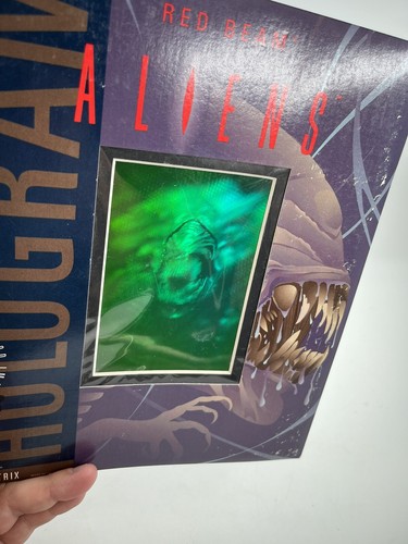 Aliens Red Beam Matted 3D Image Hologram 8X10 Sealed Ungeöffnet Vintage Rare! - Bild 8 von 8