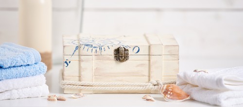 VBS Schatztruhen 2er-Set Schatzkiste mit Metallverschluss Holzkiste Holzbox - Bild 6 von 7