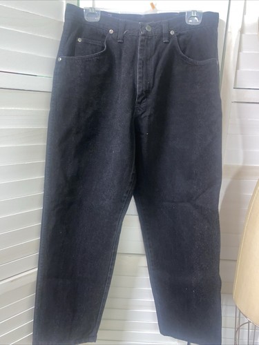 Vintage Wrangler Jeans Sz 34x30 Made In USA Black Western Cowboy Actual 33x29.5