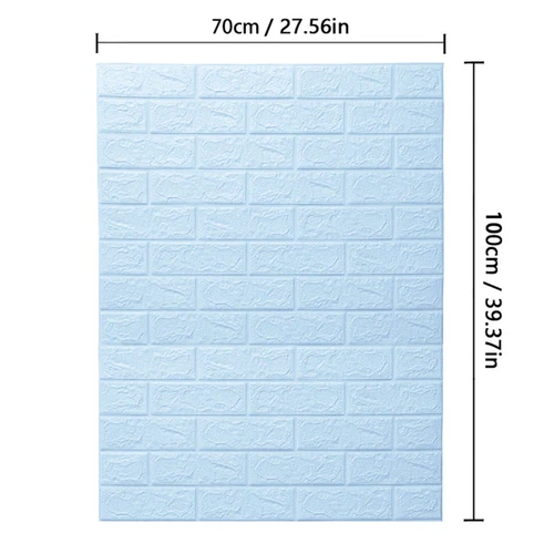 70Cm*10M 3D Brick Pattern Wall Sticker Self-Adhesive Panel Waterproof - Picture 41 of 55