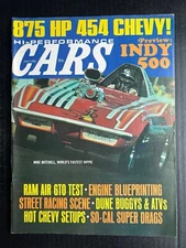 HI-PERFORMANCE CARS July 1970 GTO Dune Buggy ATV Indy 500 454 Chevy Attex