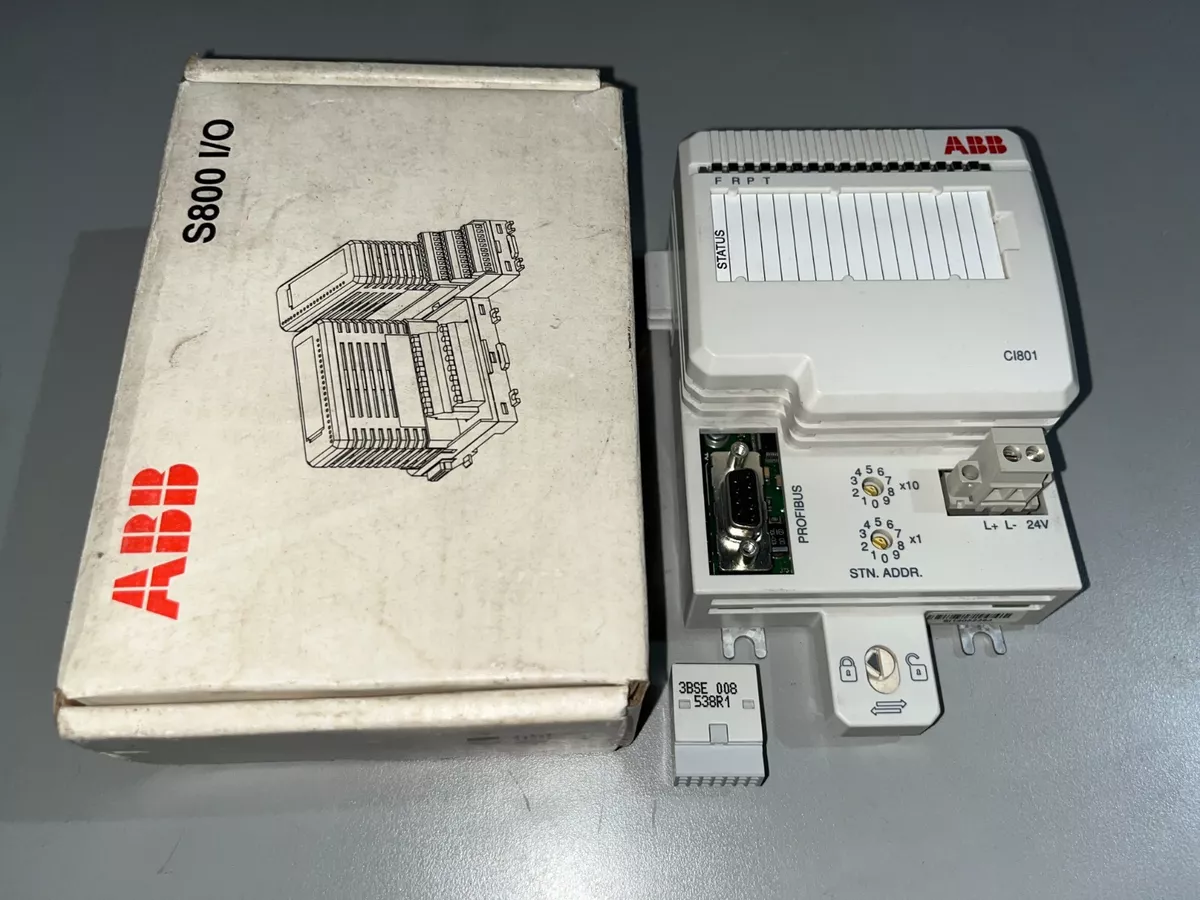 ABB CI801 3BSE022366R1 S800 I/O MODULE / ABB S800 IO MODULE / PR G G3 /ABB CI801