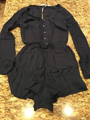 SALE!!! Hollister Navy Blue Romper Long Sleeve Size M NWT MSRP $50