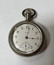 Antique 1906 Waltham 18s 15j Pocket Watch Nickel
