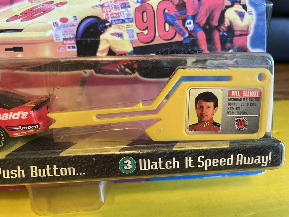 1997 BILL ELLIOTT NASCAR 1/64 IGNITION RACER NIP #94 McDonald’s Car - Image 3 of 4