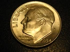 Photo of a 1954-D Roosevelt Dime from an eBay listing that sold on Jul 21, 2026