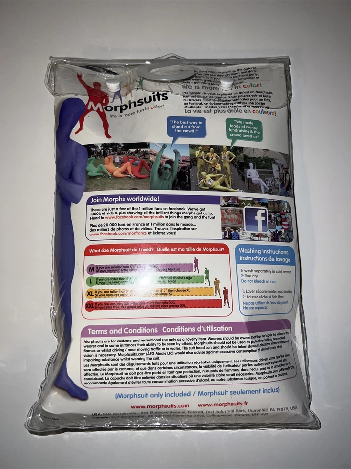 NOVO Fantasia Morphsuit Ninja Adulto Tamanho XL MSRP $60 - Imagem 2 de 3