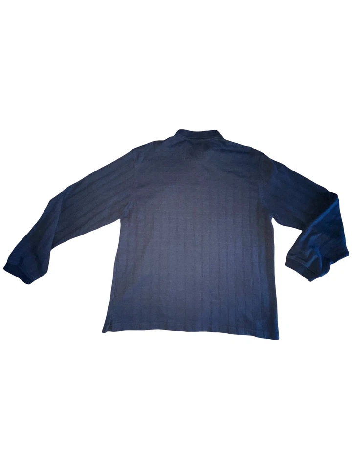 Van Heusen Classic Fit Men's Blue Henley Long Sleeve Shirt Size XL - Image 3 of 3