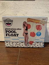 BIG MOUTH Giant  Pizza Pepperoni Slice Pool Float 6 FT Tall Swim Tube Raft