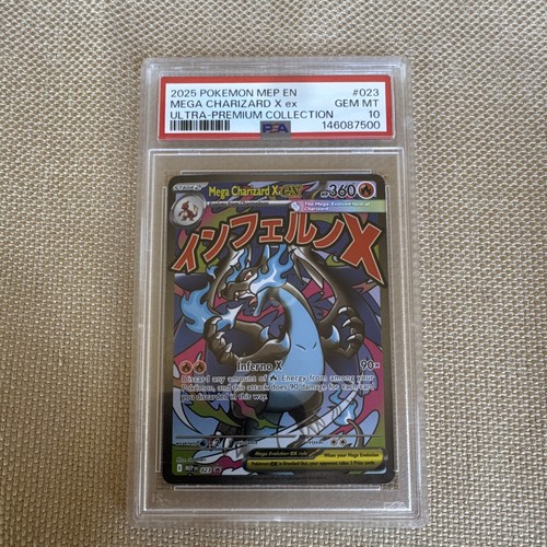 Pokemon Company Mega Charizard X ex 023 Mega Evolution Promo Holo PSA 10 ENG