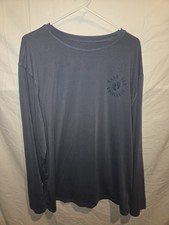 Hang Ten Originals Men's Long Sleeve Shirt Blue UV Protection Size 2XL