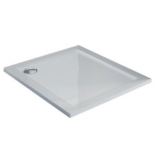 PIATTO DOCCIA ACRILICO 90x90 CM QUADRATO ANGOLARE BIANCO ULTRA SLIM BAGNO