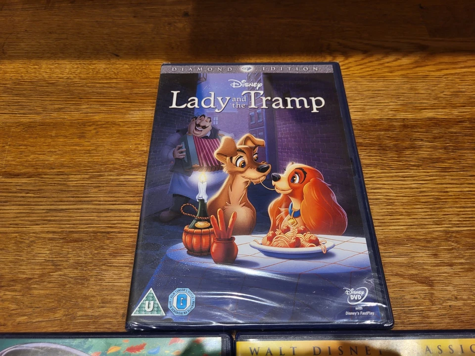 Disney DVD Bundle Lady & The Tramp Is Sealed New Aladdin Pocahontas - Image 3 of 4