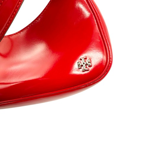 Bolso Tory Burch Pequeño 151 Mercer Spazzolato Media Luna en Rojo - Imagen 7 de 10