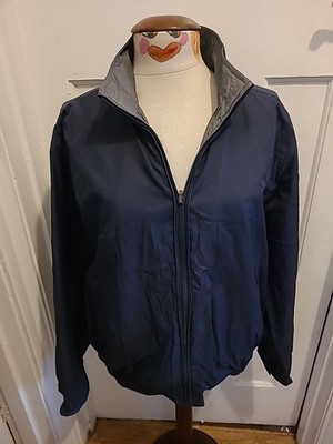 Wendejacke Herren Größe L marineblau/grau mit Reißverschluss