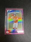 2024 Panini Donruss Optic - Rated Rookie Bo Nix #209 Pink Prizm (RC) Broncos