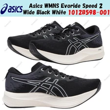 Asics WMNS Evoride Speed 2 Wide Black White 1012B598-001 Women's Size