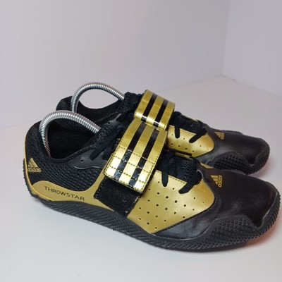 Adidas 2008 Mens Throwstar Allround Track & Field Shoes Size 7.5 NwoB Black Gold