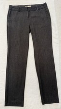 Michael Kors Women's Mid Rise Straight Leg Pants w/ Pockets Charcoal Size 6