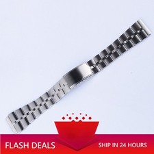 20mm Silver Stainless Steel Bracelet Watch Ba...