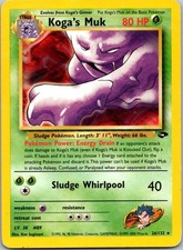 Koga's Muk 26/132 Gym Challenge Pokemon TCG Unlimited R DMG
