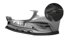 Cup Spoiler Lippe Front Carbon Look für Mercedes-Benz SLC R172 43 AMG CSL833-C Cup Spoiler Lippe Front Carbon Look für Mercedes-Benz SLC R172 43 AMG CSL833-C