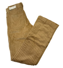 Vintage Campus camel corduroy bell bottom pants 28x34 NEW OLD STOCK made in USA