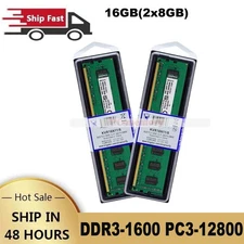 16GB(2x8GB) Ram DDR3-1600 PC3-12800 Desktop DIMM Non-ECC Memory 240PIN KST NEW
