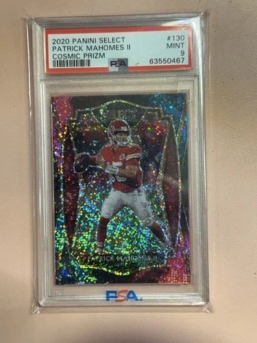 2020 Panini Select - Premier Level Patrick Mahomes II #130 Cosmic Prizm PSA 9