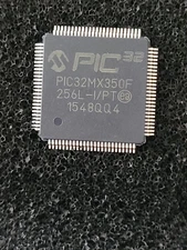 1Pc PIC32MX350F256L-I/PT 32-bit microcontroller 100MHz processor 100-pin TQFP
