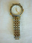 VINTAGE TIMEX INDIGLO QUARTZ WATCH MENS WHITE DIAL TWO-TONE NEW BATTERY
