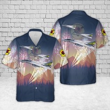 US Navy F 14A Tomcat Of VF 302 Stallions 4th Of July Hawaiian Shirt