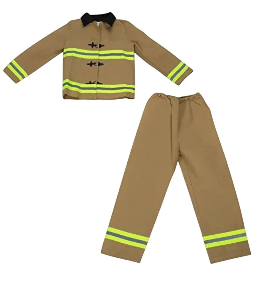 Camisa y Pantalones de Bombero Hauntlook Fearless Disfraz de Halloween 7-9 NIÑO Foto 2 de 4
