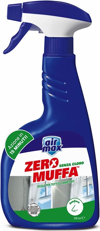 Air Max Zero Muffa Senza Cloro Inodore 500ml - Set 6 flaconi Casa Sana