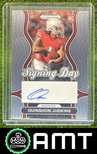 Quinshon Judkins 2025 Panini Prizm Draft Picks Signing Day Buckeyes Auto