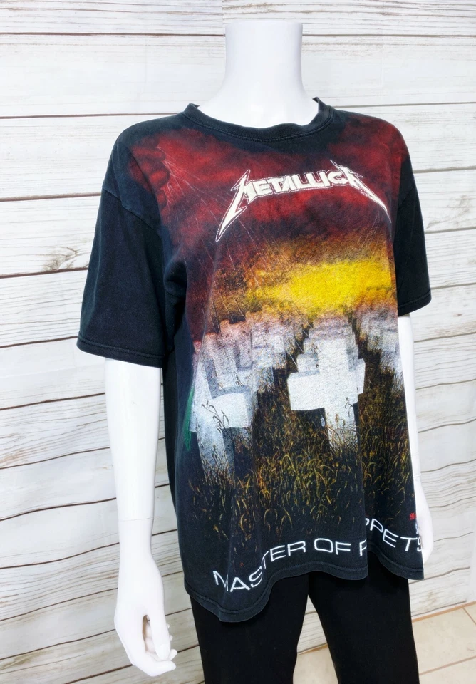 Rock & Death Metallica Master Of Puppets T-Shirt Size L Black Embroidered Logo - Image 2 of 4