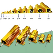 5/10 ~500W Watt High Power Aluminum shell Wirewound Metal Resistor 0.1-10KΩ Ohm