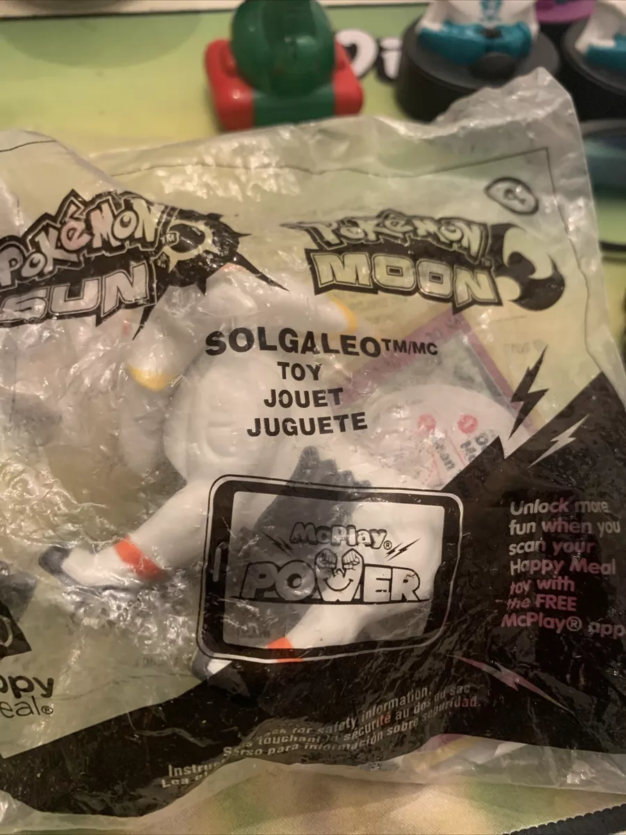 McDonalds POKEMON 2017 SOLGALEO Happy Meal Toy with Pokemon Card NEW RARE