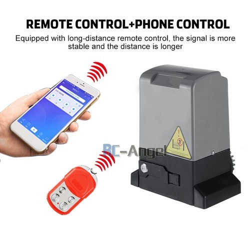 4400LBS Sliding Gate Opener Motor Kit APP Wireless Control 4 Remote & 20ft Chain - Picture 4 of 16